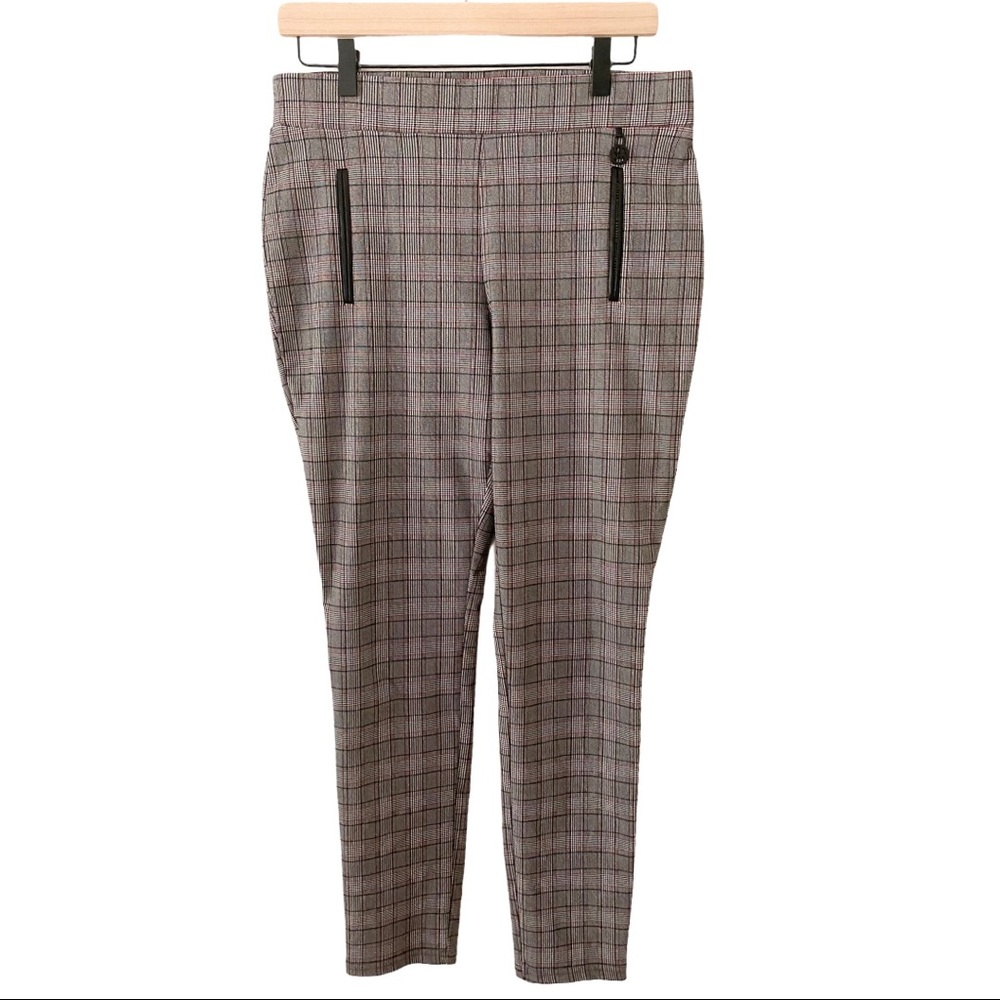Calvin Klein Plaid Stretch Waist Pants